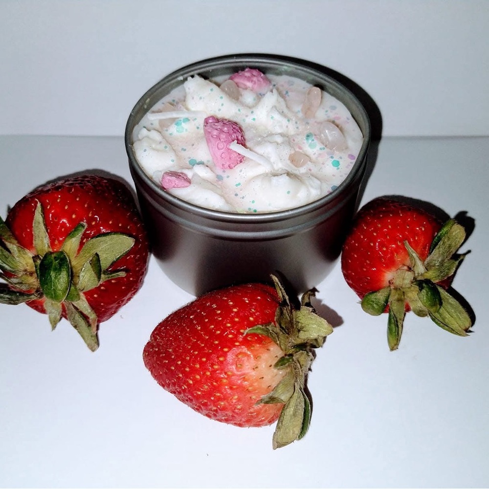 Whipped Strawberry Candle- Pink